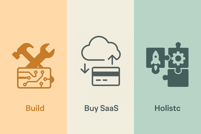 Build vs. Buy vs. Holistc™: A C‑Suite Decision Guide