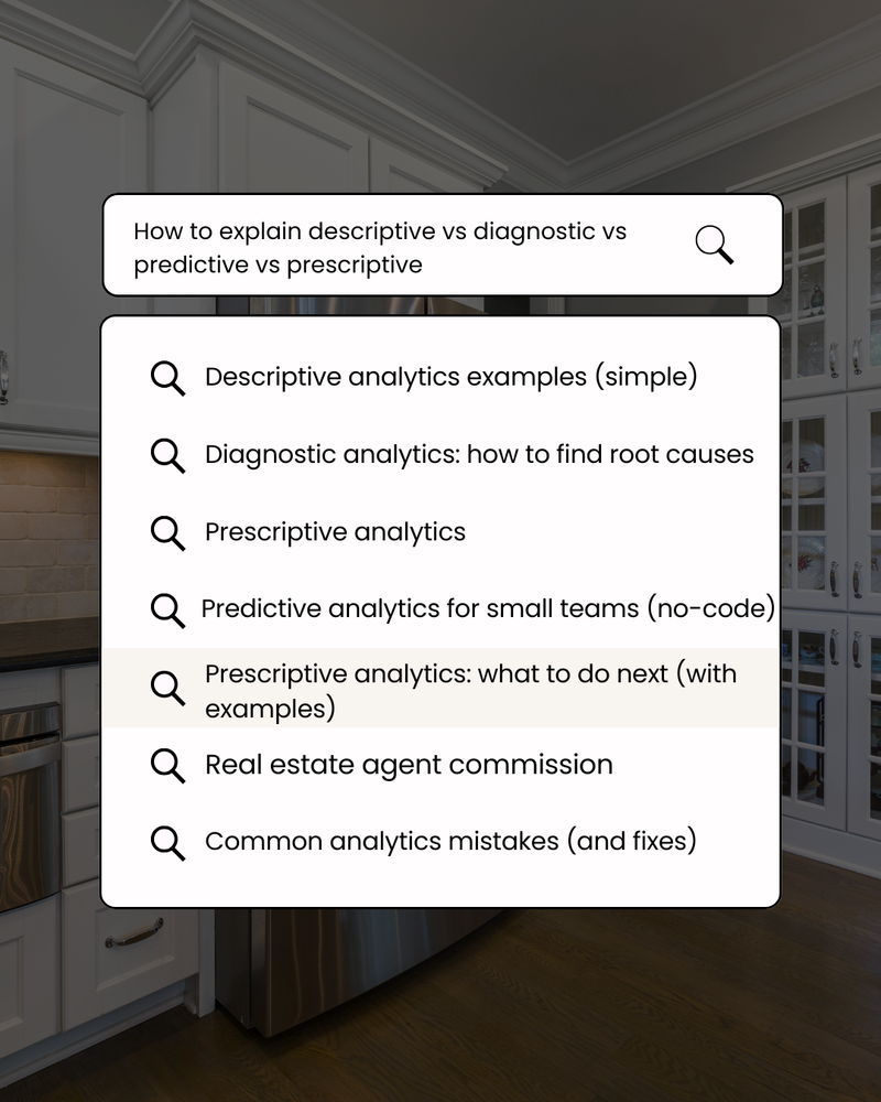 Descriptive vs Diagnostic vs Predictive vs Prescriptive Analytics (what’s the actual difference?)
